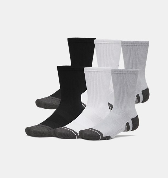 Gri Unisex UA Perf Tech 6'lı Crew Çorap