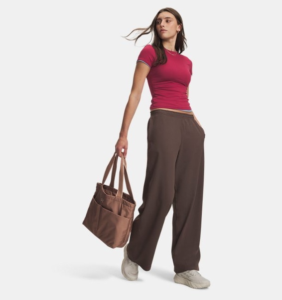Kahverengi Kadın UA Motion Wide Leg Eşofman Altı