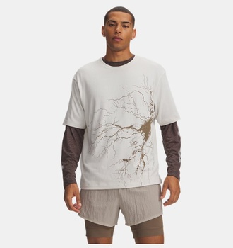 Erkek UA HB Run Heavyweight Lightning Kısa Kollu T-shirt