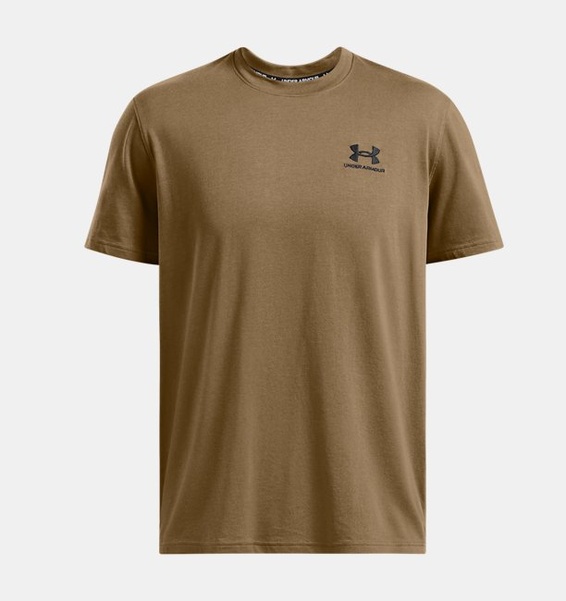 Kiremit Erkek UA LOGO EMB Heavyweight Kısa Kollu T-shirt