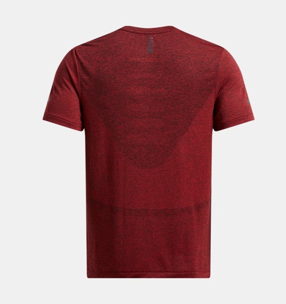 Kırmızı Erkek UA Dikişsiz Stride Kısa Kollu T-shirt