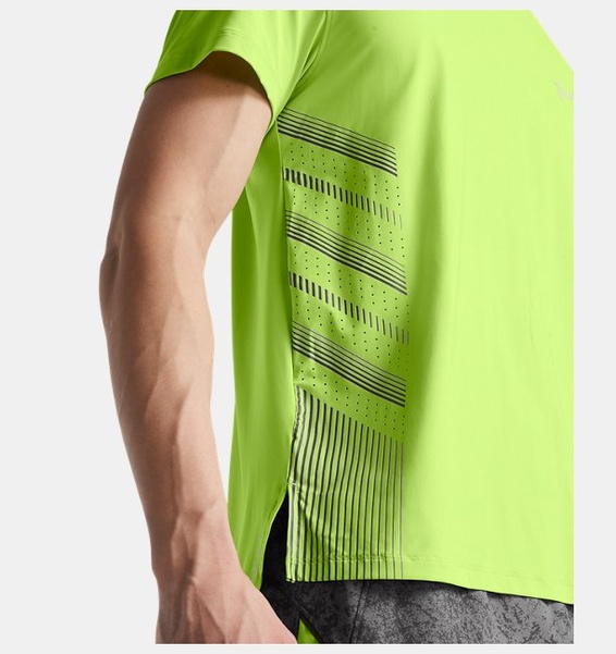 Yeşil Erkek UA Launch Elite Graphic Kısa Kollu T-shirt