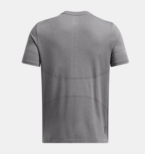 Gri Erkek UA Vanish Elite Dikişsiz Kısa Kollu T-shirt
