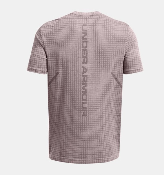 Gri Erkek UA Vanish Dikişsiz Grid Kısa Kollu T-shirt