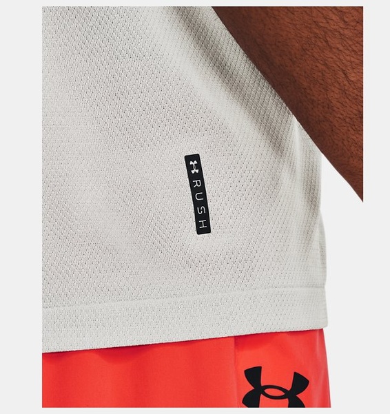Beyaz Erkek UA Vanish Elite Dikişsiz Kısa Kollu T-shirt