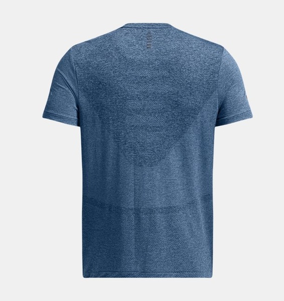 Mavi Erkek UA Dikişsiz Stride Kısa Kollu T-shirt