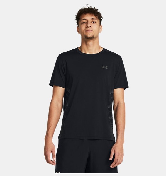 Siyah Erkek UA Launch Elite Graphic Kısa Kollu T-shirt