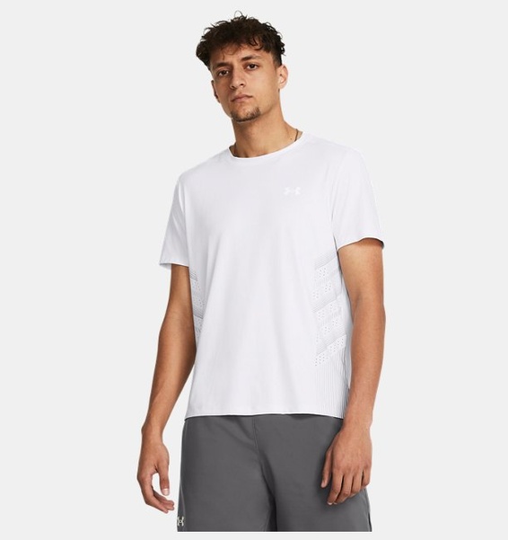 Beyaz Erkek UA Launch Elite Graphic Kısa Kollu T-shirt