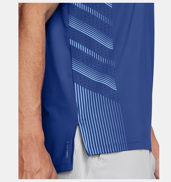 Mavi Erkek UA Launch Elite Graphic Kısa Kollu T-shirt