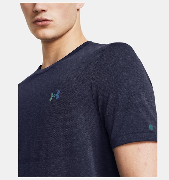 Lacivert Erkek UA Vanish Elite Dikişsiz Kısa Kollu T-shirt