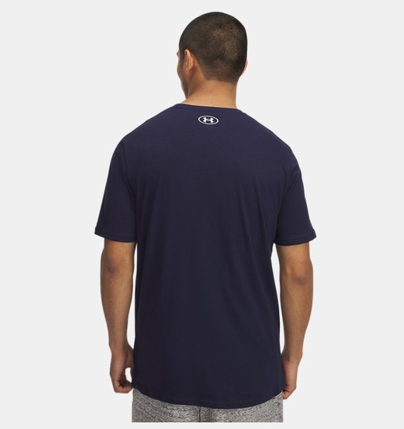 Lacivert Erkek UA Camo Chest Stripe Kısa Kollu T-shirt