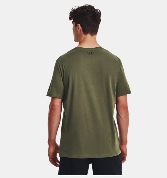 Yeşil Erkek UA Left Chest Lockup Kısa Kollu T-shirt