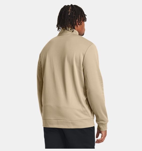 Kahverengi Erkek UA Armour Fleece 1/4 Fermuarlı Sweatshirt