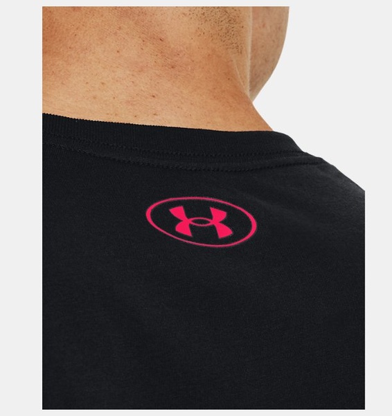 Siyah Erkek UA Athletic Department Colorblock Kısa Kollu T-shirt
