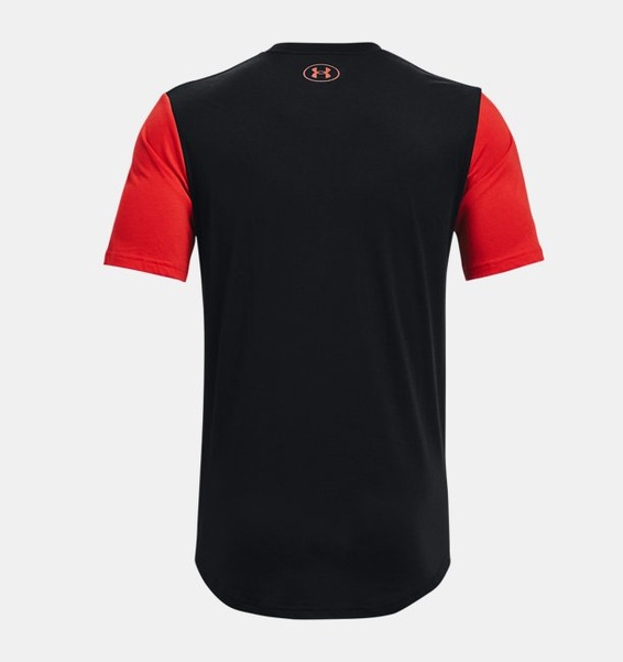 Siyah Erkek UA Athletic Department Colorblock Kısa Kollu T-shirt