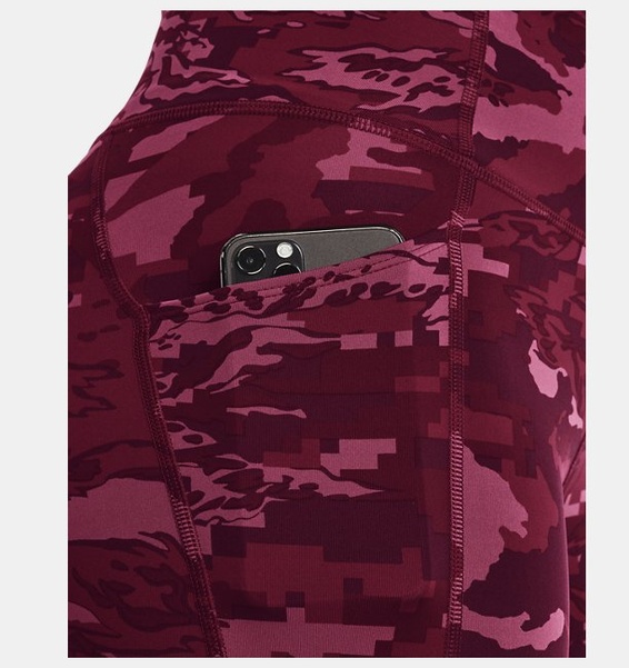 Bordo Kadın UA Fly Fast 3.0 Yarım Tayt