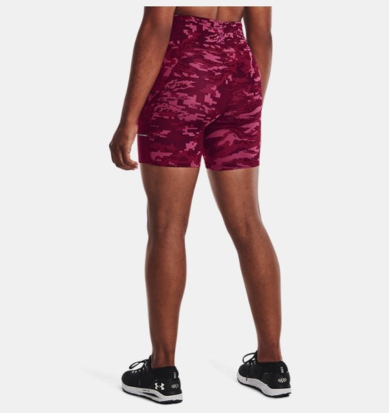 Bordo Kadın UA Fly Fast 3.0 Yarım Tayt