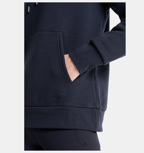 Siyah Kadın UA Essential Fleece Kapüşonlu Üst