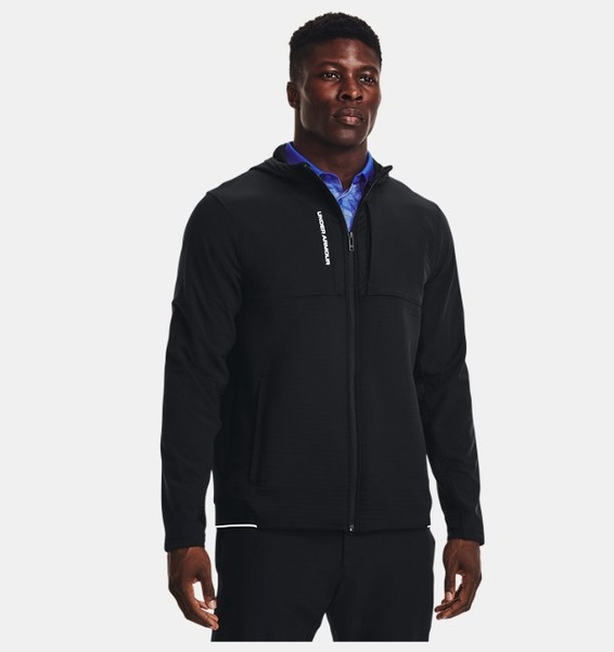 Siyah Erkek UA Storm Daytona Tam Boy Fermuarlı Sweatshirt
