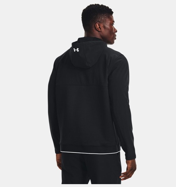 Siyah Erkek UA Storm Daytona Tam Boy Fermuarlı Sweatshirt