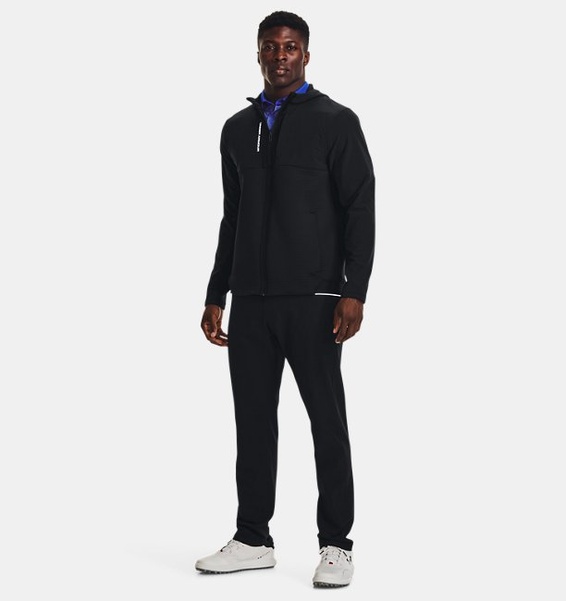 Siyah Erkek UA Storm Daytona Tam Boy Fermuarlı Sweatshirt