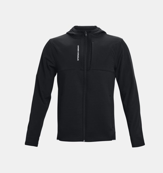 Siyah Erkek UA Storm Daytona Tam Boy Fermuarlı Sweatshirt