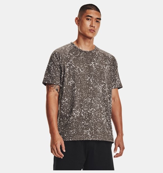 Gri Erkek UA Meridian Kısa Kollu T-shirt