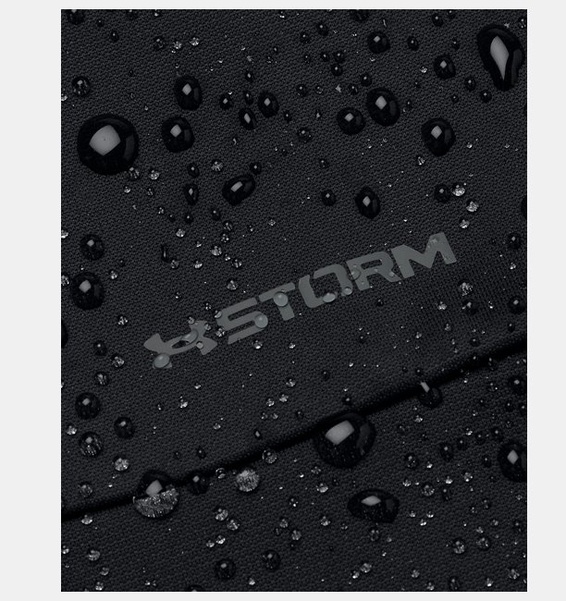 Siyah Erkek UA AF Storm Tam Fermuarlı Kapüşonlu Üst