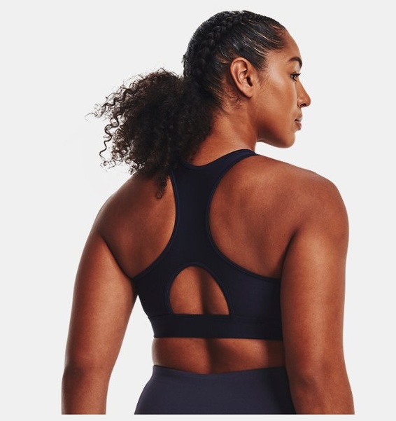 Lacivert Kadın HeatGear® Armour Mid Padless Spor Sütyeni