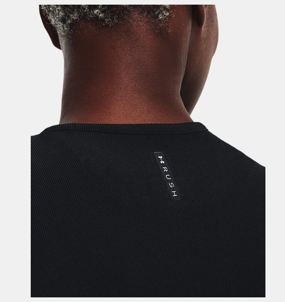 Siyah Kadın UA RUSH™ Dikişsiz Kısa Kollu T-shirt