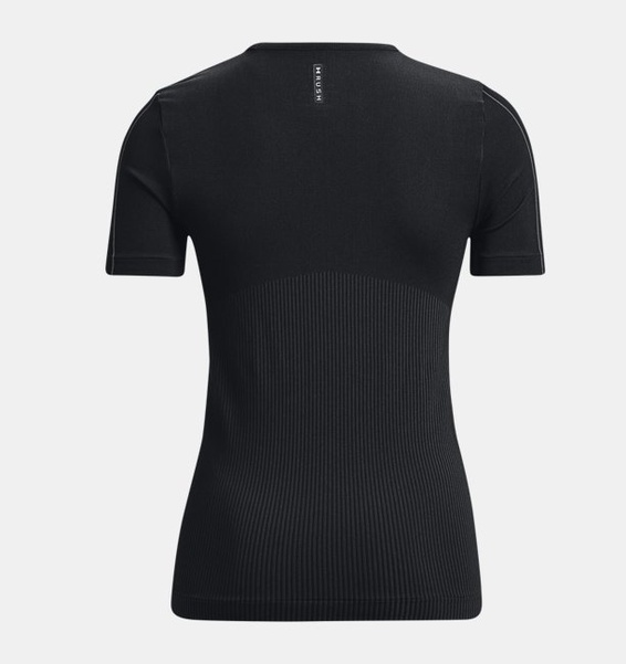 Siyah Kadın UA RUSH™ Dikişsiz Kısa Kollu T-shirt