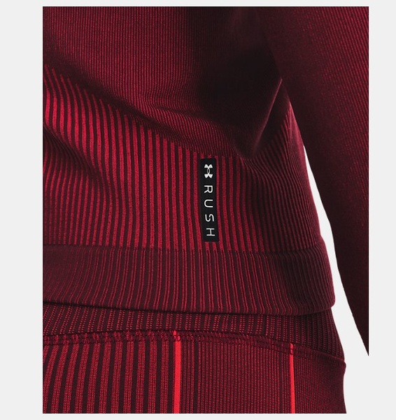 Bordo Kadın UA RUSH™ Dikişsiz Uzun Kollu T-shirt