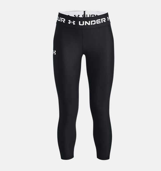 Siyah Kız Çocuk HeatGear® Armour Bilekte Crop