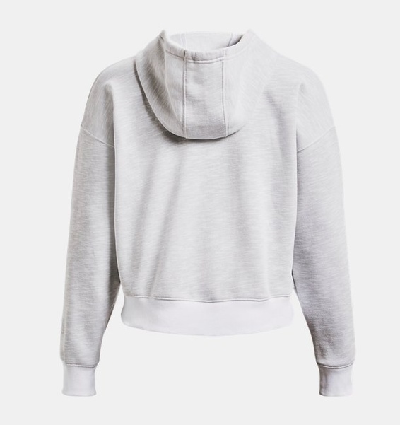 Beyaz Kadın UA Essential Fleece Baskılı Kapüşonlu Üst