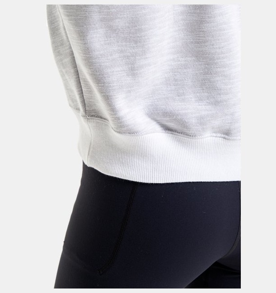Beyaz Kadın UA Essential Fleece Baskılı Kapüşonlu Üst