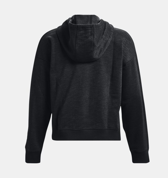 Siyah Kadın UA Essential Fleece Baskılı Kapüşonlu Üst
