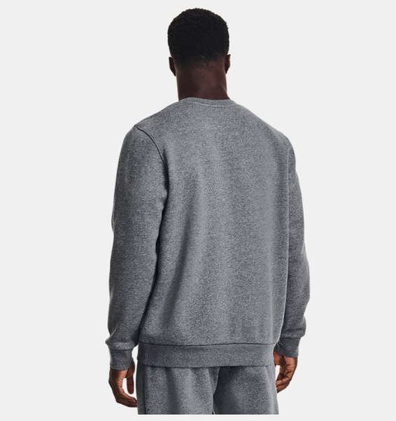 Gri Erkek UA Icon Fleece Bisiklet Yaka Sweatshirt