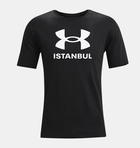 Siyah Erkek UA City Tee İstanbul T-shirt