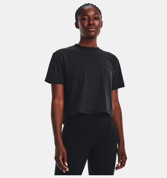 Siyah Kadın UA Meridian Kısa Kollu T-shirt