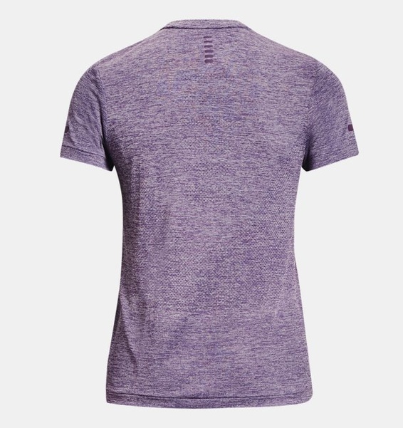 Mor Kadın UA Dikişsiz Stride Kısa Kollu T-shirt