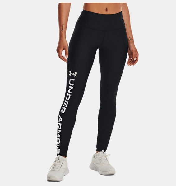 Siyah Kadın HeatGear® Tam Boy Tayt