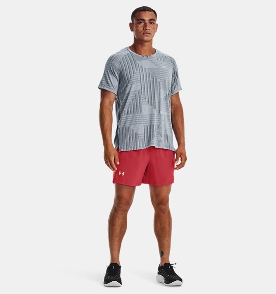 Mavi Erkek UA Streaker Deco Diamond Kısa Kollu T-shirt