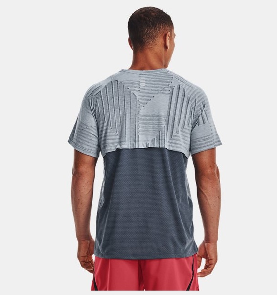 Mavi Erkek UA Streaker Deco Diamond Kısa Kollu T-shirt