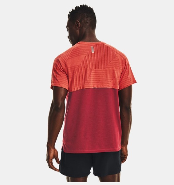 Kırmızı Erkek UA Streaker Deco Diamond Kısa Kollu T-shirt