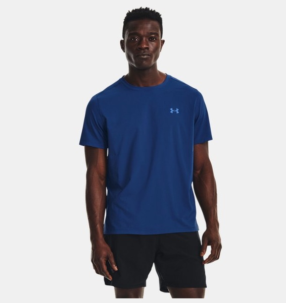 Mavi Erkek UA Launch Elite Graphic Kısa Kollu T-shirt