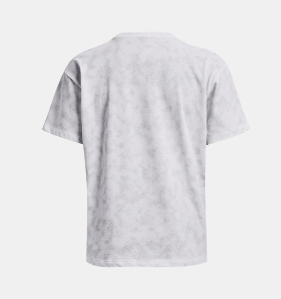 Beyaz Kadın UA Logo Baskılı Heavyweight Kısa Kollu T-shirt