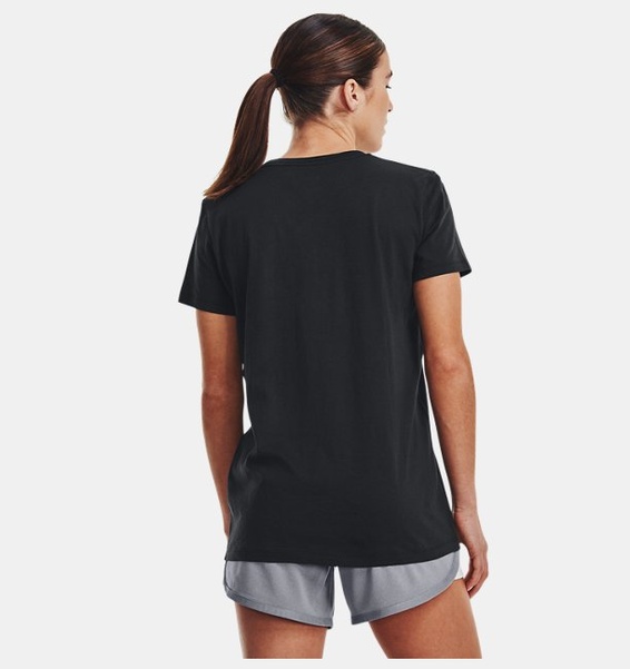 Siyah Kadın UA Vintage Performance Kısa Kollu T-shirt
