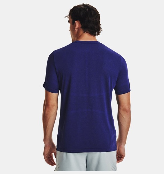Mavi Erkek UA Vanish Elite Dikişsiz Kısa Kollu T-shirt