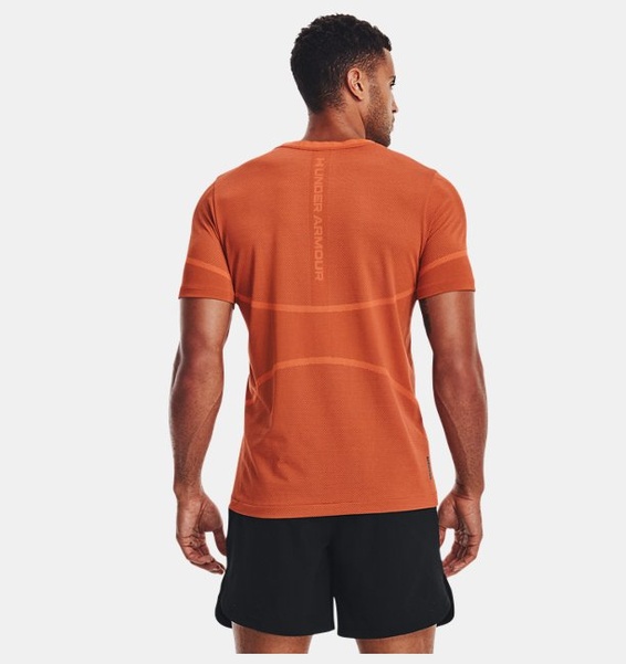 Turuncu Erkek UA Vanish Elite Dikişsiz Kısa Kollu T-shirt