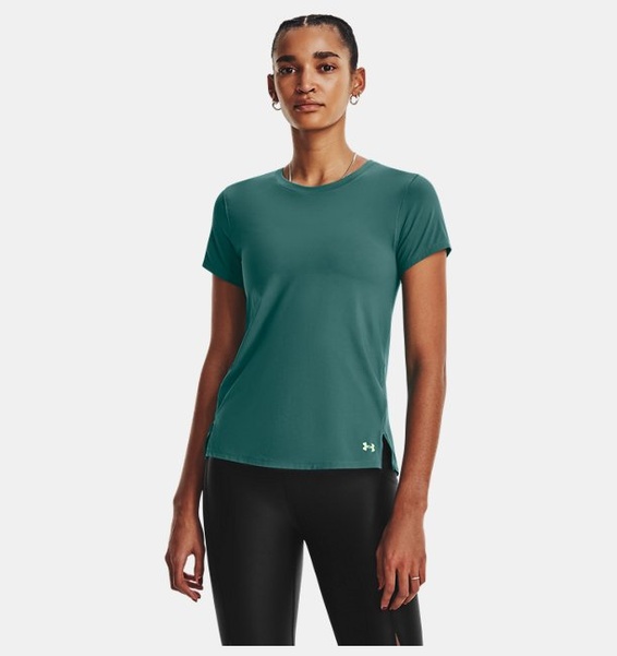 Yeşil Kadın UA Serin Tutan Laser T-shirt